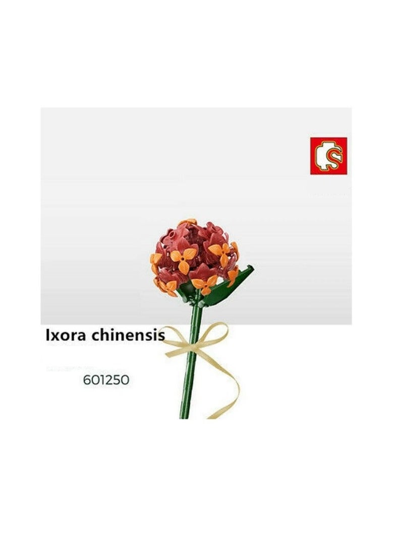Sembo 601250 - Ixora Flower building blocks - Red - Image 2