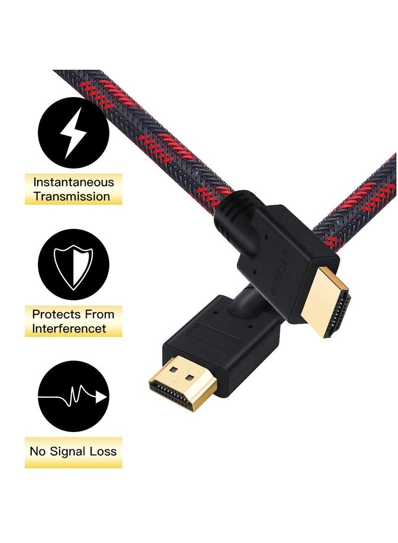 Zikra HDMI Cable, Supports 1080p, UHD, FHD, 3D, Ethernet, Audio Return Channel for Fire TVHDTV/Xbox/PS3 (16Ft/5M) - Image 3