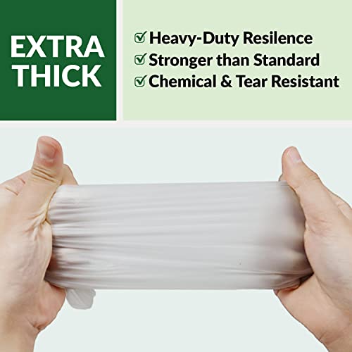 GORILLA SUPPLY Disposable Heavy Duty Vinyl Gloves Latex Free Powder Free, BPA Free Food Safe Grade Disposable Glove, Medium M, 100 Count - Image 3