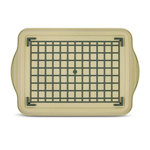 Freelance Anti Slip Serving Tray - 40.2 x 27 cm - Cream - Non-Slip Rubber Surface, Break-Resistant - Versatile Anti Skid PP Plastic Kitchen & Dining/Coffee Table Trays for Breakfast/Food/Tea - Image 3
