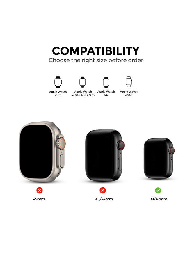 O Ozone Rugged Case for Apple Watch 41mm (Pack of 6) Protective Cover Shockproof Design - Clear/Black/Pink/Blue/Green/Grey  - Image 2