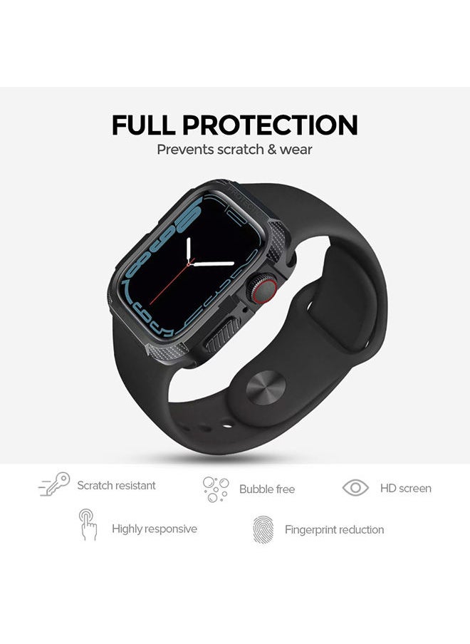 O Ozone Rugged Case for Apple Watch 41mm (Pack of 6) Protective Cover Shockproof Design - Clear/Black/Pink/Blue/Green/Grey  - Image 4