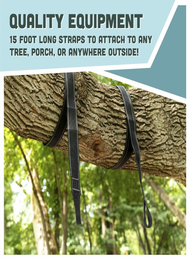 Squirrel Products Two Nylon Tree Swing Hanger Straps - 15ft Each - Image 3