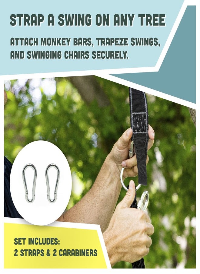 Squirrel Products Two Nylon Tree Swing Hanger Straps - 15ft Each - Image 2
