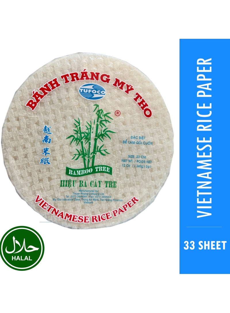 Rice paper 22cm 339 Gram 33 Sheets Thuong Hang Imported Vietnam 