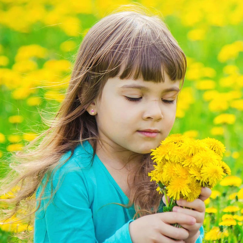 In Season Jewelry 14k Yellow Gold Pink & White Enamel Cupcake Screw Backs for Young Girls-Preteens, Cute Stud Earrings for Young Girls- Small Cupcake Studs for Children, Lovely Little Cupcakes for Girls, Food Stud - Image 3