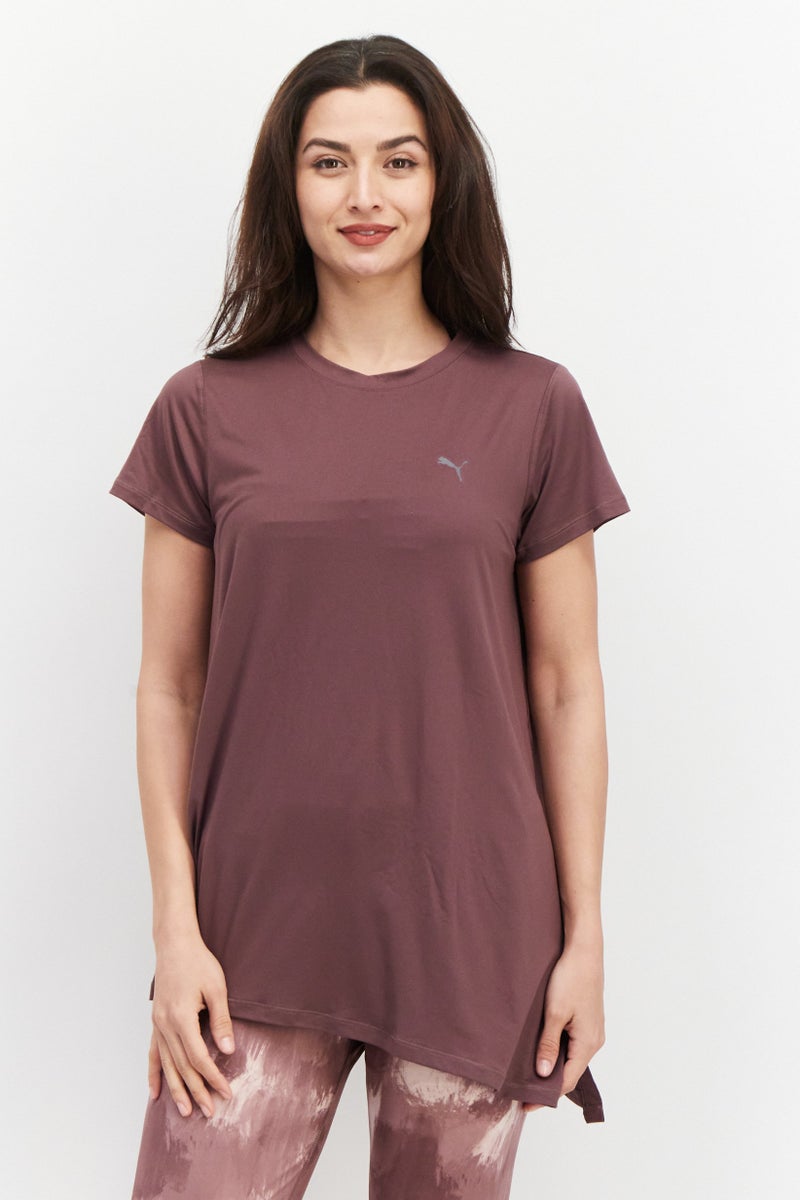 PUMA Women Oversized Fit Short Sleeve Top, Brown - Image 1