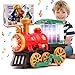 KidsMind Electric Steam Train Toy for Toddlers 35Bump and Go Truck wSteam LocomotiveSmokeLight Sound 360 Rotation Christmas Train Truck Toys Birthday Gift for Toddler 1 3 4 5 6 Year Old Boys Girls Kids - Image 3