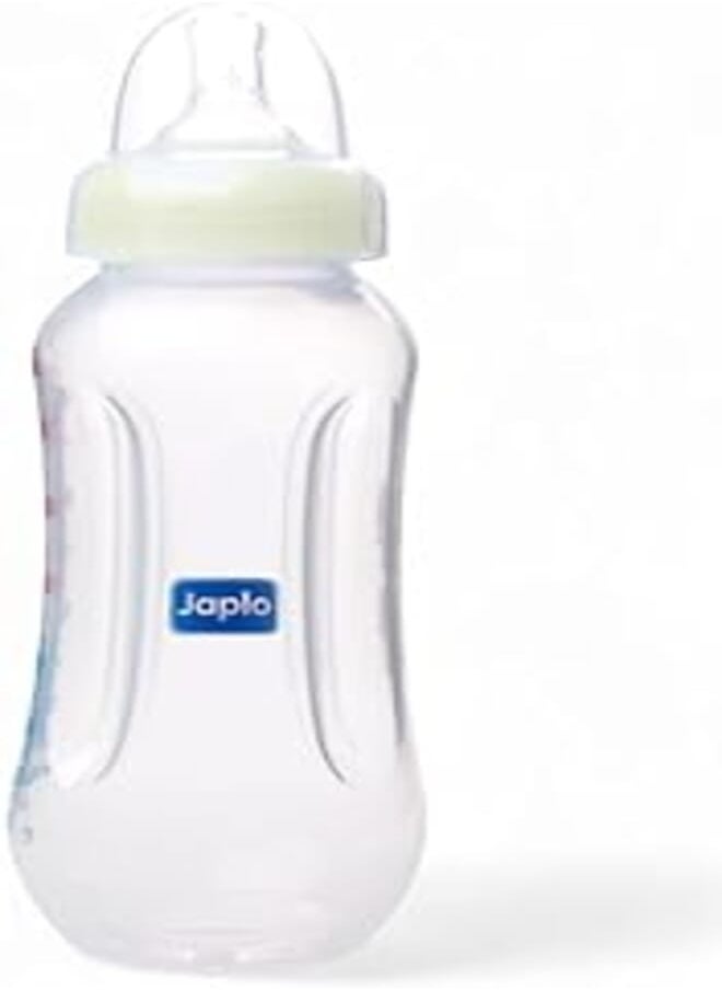 Japlo Japlo Easy mix & grip baby feeding Bottle with Anti-colic nipple & Lukewarm water mixer size 250 ml - green colour 