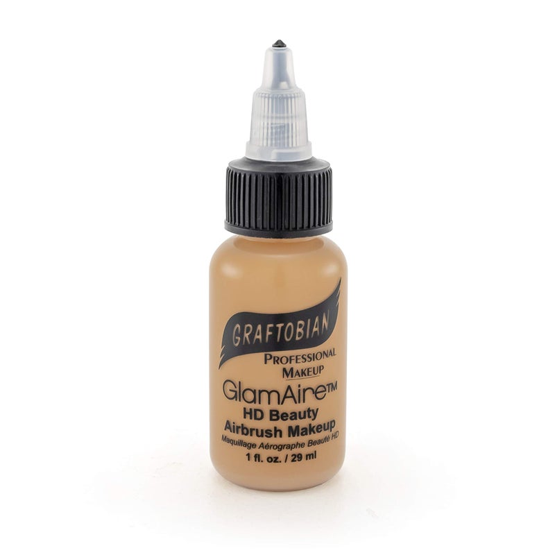 Graftobian GlamAire Airbrush Makeup by Graftobian - High Definition Airbrush Foundation, Professional Formula for Long-Lasting Wear, For Makeup Artists and Beauty Aficionados, Made in USA, Golden Sunset 