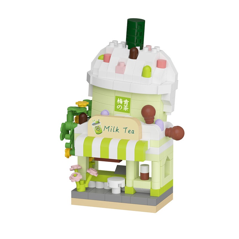 مكعبات بناء متجر شارع الطعام من ميكانسم، لعبة تعليمية DIY، 200-400 قطعة، للأطفال من 7-14 سنة - Image 5