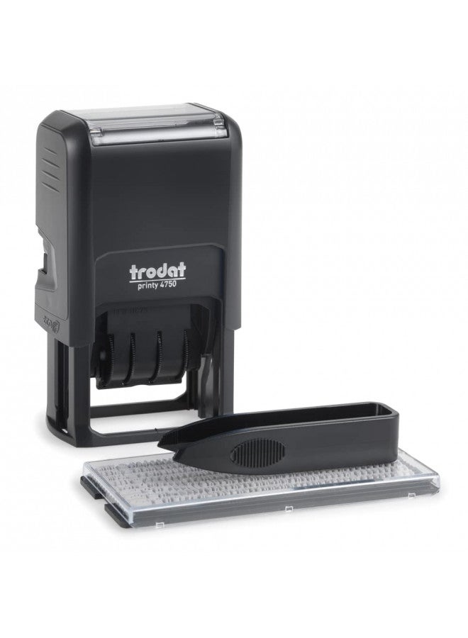 Trodat Printy Do It Yourself Self-Inking Message Dater,1.63 x 1, Blue/Red - Image 1