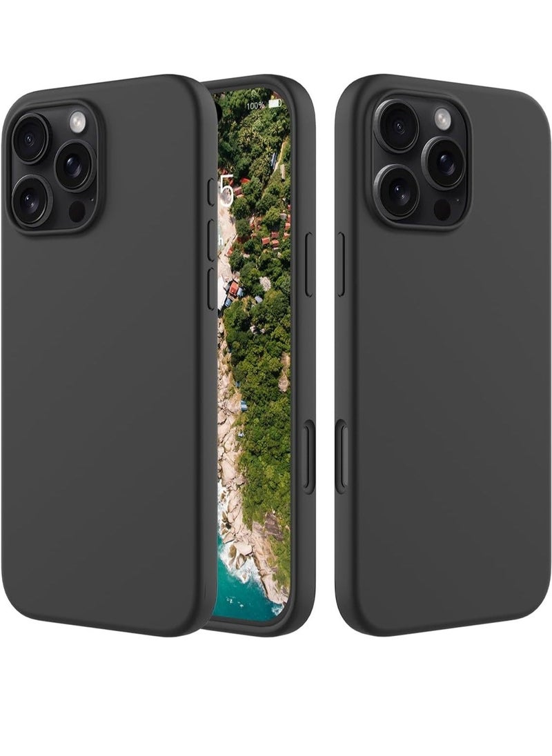 Raxoom iPhone 16 Pro Max Slim Fit Matte Black TPU Case â€“ Soft, Flexible Silicone Back Cover - Image 1