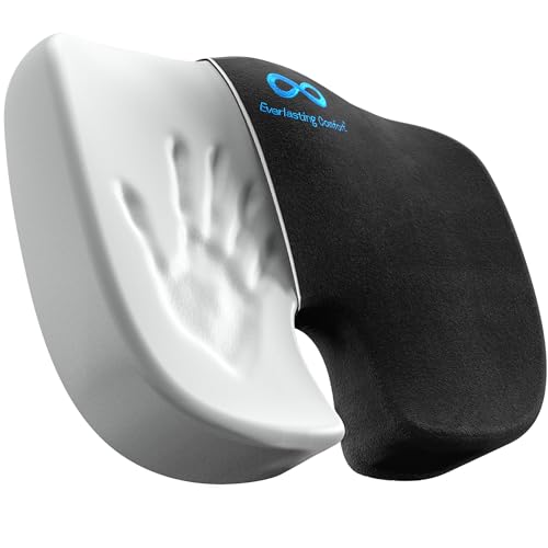 Everlasting Comfort وسادة مقعد ميموري فوم مريحة تدوم طويلاً لمقاعد السيارات وكراسي المكتب، وسائد مريحة للرحلات الطويلة بالسيارة والجلوس على المكتب، ملحقات للسيارات والشاحنات والمكاتب لدعم الظهر