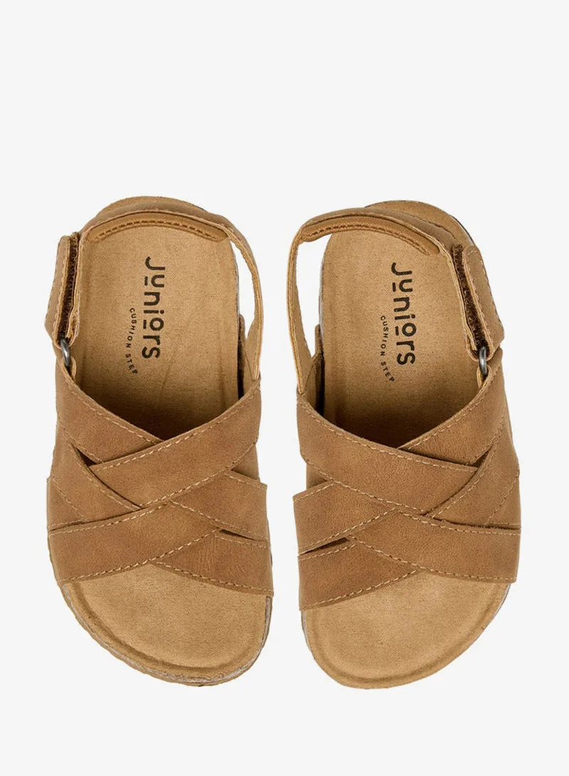 جونيورز صنادل أطفال بشريط متقاطع وشريط لاصق