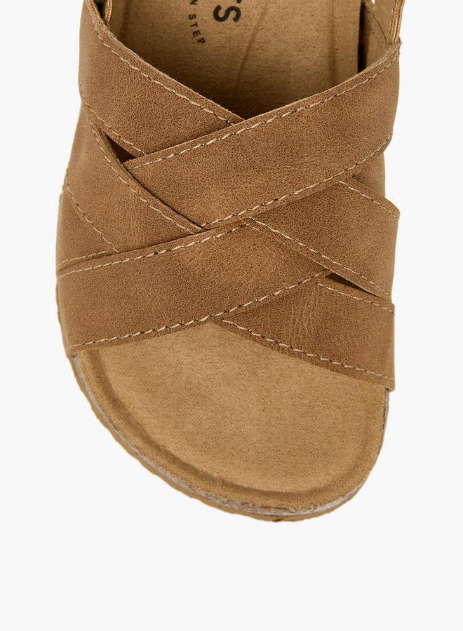JUNIORS Boys Cross Strap Hook & Loop Sandals - Image 3