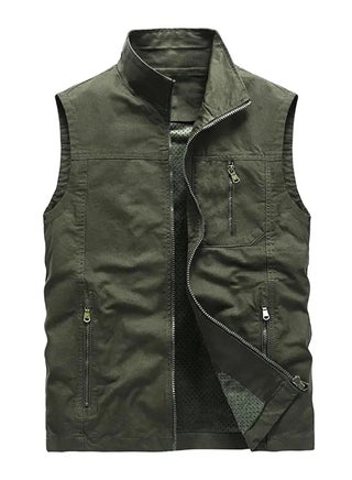 Men’s vest made of gabardine Green olive - pzsku/ZFD0DE8C3B2A979105DB0Z/45/1746217218/3c2b7c5f-4165-43dd-9a1b-c1366dcf6107