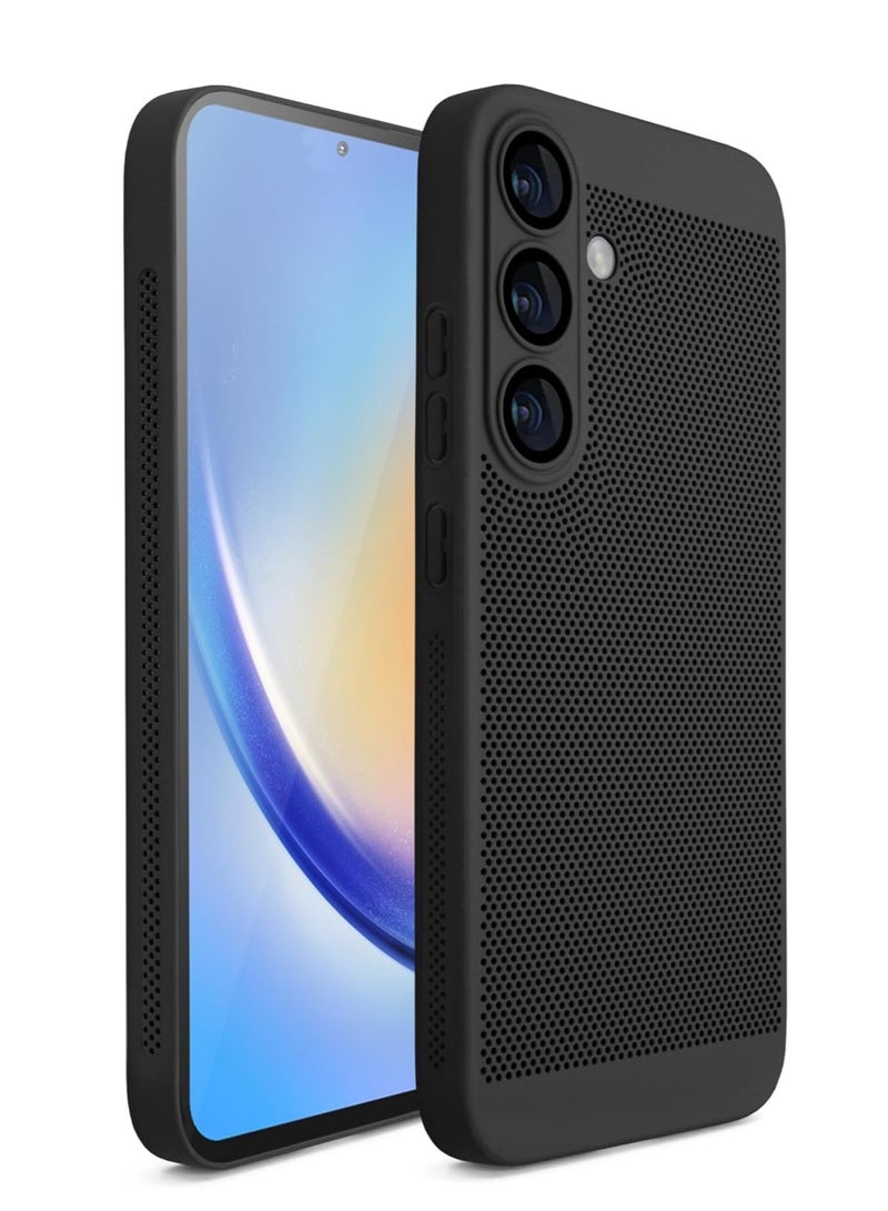 Case For Samsung Galaxy A16 5G/4G Heat Dissipation Case with Built-in Camera Lens Protector Slim Fit Breathable Cooling Anti-Fingerprint Hard PC Back Shockproof Cover - Image 1
