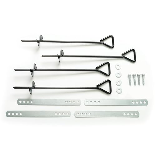 Swing-N-Slide WS 4521 Anchor-It Metal Ground Anchors for Swing Set- Set of Four, Black - Image 5