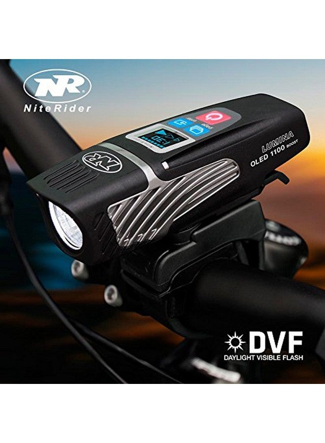 NiteRider لومينا 1100 أود Boost USB قابلة لإعادة الشحن ضوء دراجة LED للطرق والدراجات الجبلية مع شاشة عرض لومن قوية مقاومة للماء، مصباح أمامي LED سهل التركيب - Image 5