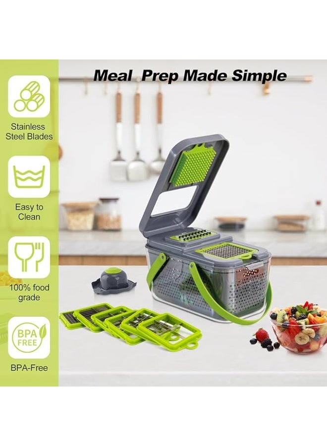 22 in 1 Vegetable Cutter for Cutting Vegetables, Cheese, Fruits, Potatoes, Carrots, Fruit Salad - Image 3