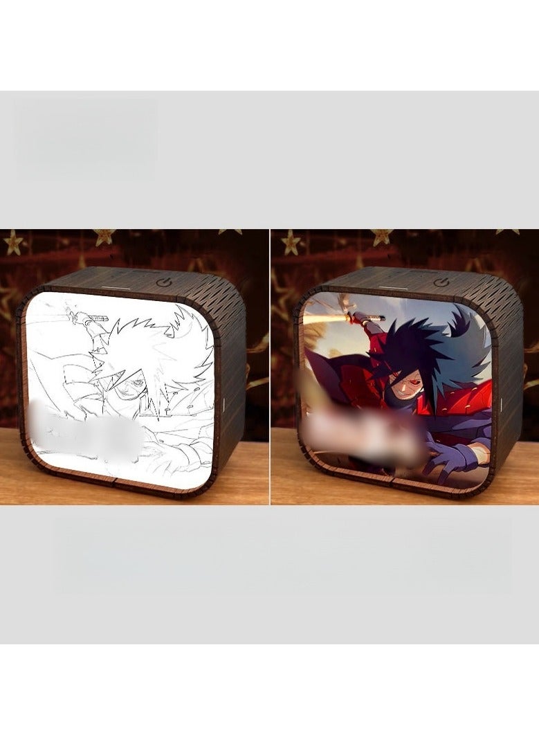 KUYING Naruto Bando Earthen Wooden Music Eight Music Box Atmosphere Lighting 