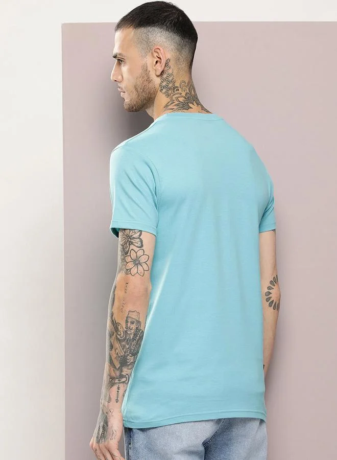 Dillinger Plain Cotton Regular Fit T-Shirt by Styli