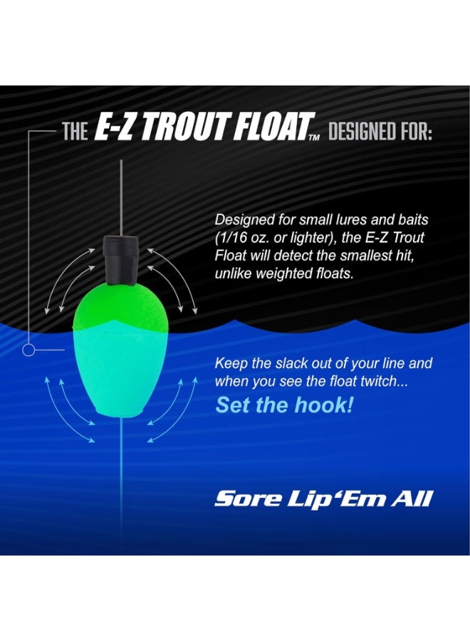 Trout Magnet E-Z Trout Float Fishing Bobbers, Easy Depth Adjustment, Ideal To Drift Small Lures Or Bait 36-Pack - Image 2