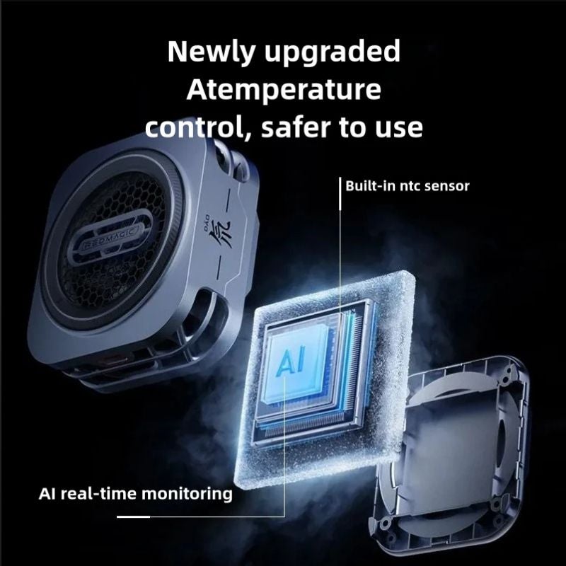Nubia RedMagic Cooler 6 Pro Magnetic Ice Fan Radiator Cooler LED 30w, White - Image 3
