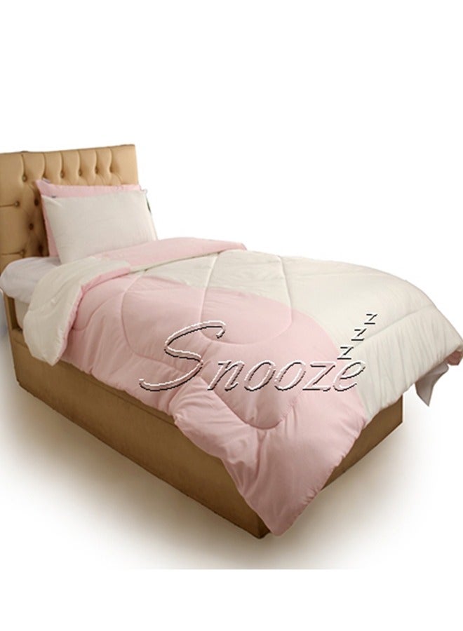 snooze Chess Quilt Pink and White - Image 1