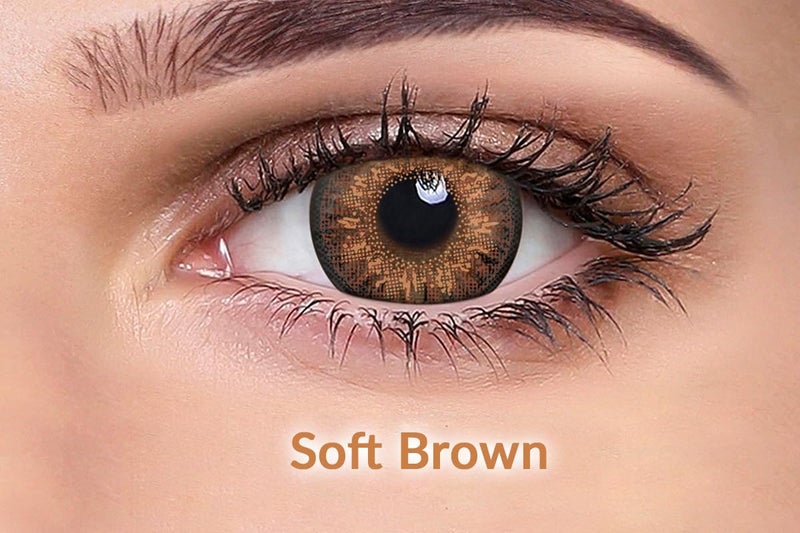 Ivalens Daily Fresh Color Contact Lens | Wink Series | Soft Brown & Turquoise Combo Pack | 0 Power Dailies | 2 Lens per Box | Comfortable & Natural Eye Color Change - Image 2