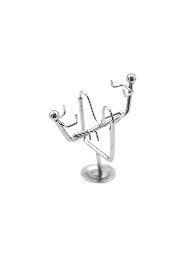 "Enjoy an experience of balance and calm with the Newton's Cradle - elegant design, smooth movement, and a clever decorative touch that adds a sophisticated scientific touch to your office or home. "
