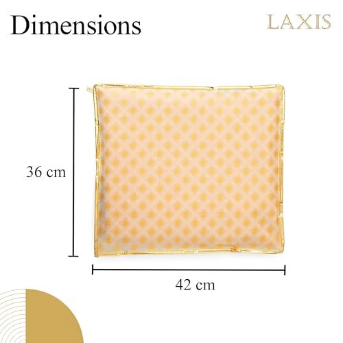 LAXIS® Non-Woven Single Saree Cover, Saree Bags, Transparent Saree Covers with Zip for Storage, Dust & Waterproof, Wardrobe Saree Packing Covers,Size-36x42x2 CM (Pack of 20, Orange) - Image 3