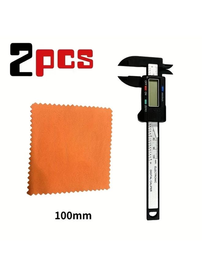 High Precision Digital Display Vernier Caliper 100mm Plastic Measuring Tool - Image 1