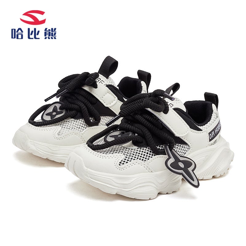 Habib Bear Single Net Summer Boys Sneaker Joker Torre Shoes Casual Shoes Girls Running Shoes A Generation Of Hair - Image 1