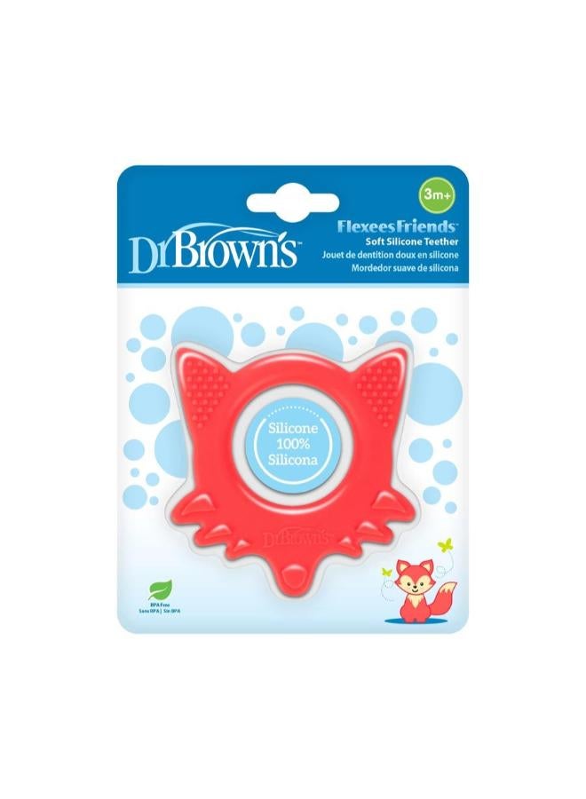 Dr Browns Flexees Friends Fox Teether | Red