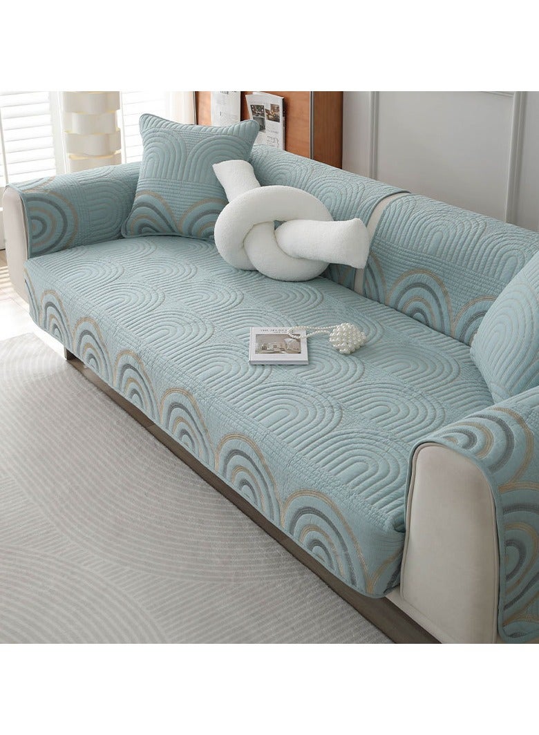 KUYING New Four Seasons Universal Anti slip Quilted Sofa Mat 110-110cm  - Image 2