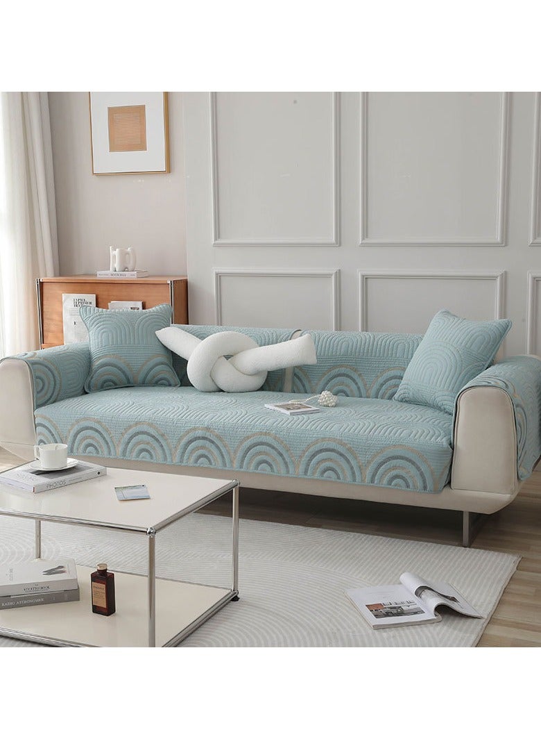 KUYING New Four Seasons Universal Anti slip Quilted Sofa Mat 110-110cm  - Image 3