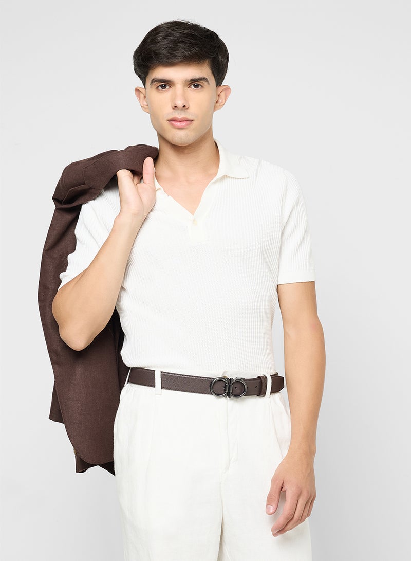 Robert Wood Genuine Leather Reversible Formal Belt - Image 4