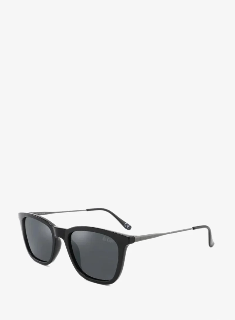 POLARIZED Sunglasses BLACK Frame GREY Mirror Lens 52mm  - LC1003C03