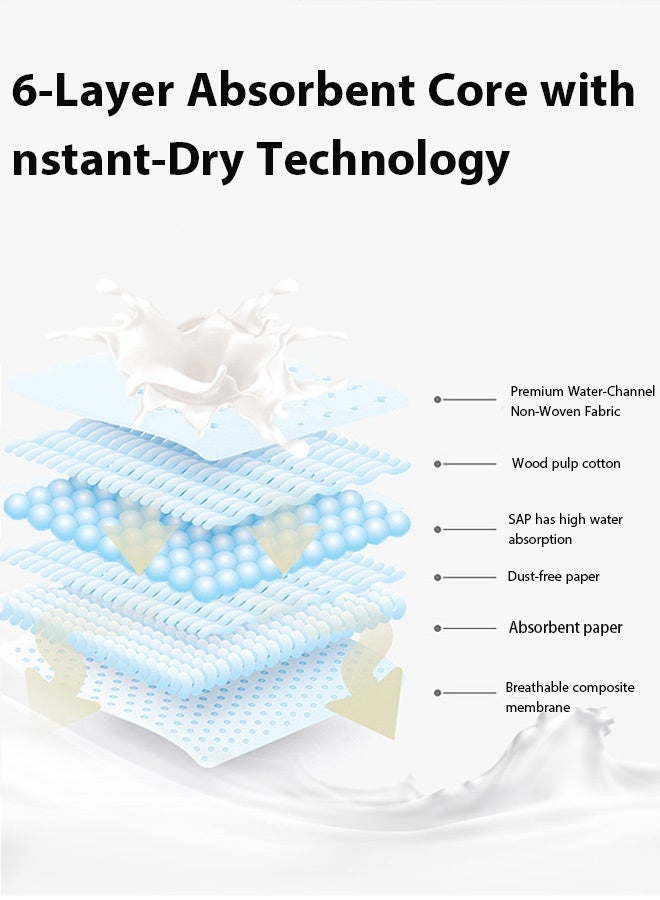 Berma Baby 100 ضمادة صدر للاستخدام مرة واحدة، ضمادات قابلة للتنفس للاستخدام مرة واحدة، تحافظ على الملابس جافة ونظيفة، ضمادات صدر لما بعد الولادة، ملصقات الحلمة، ضمادات صدر سميكة - Image 3