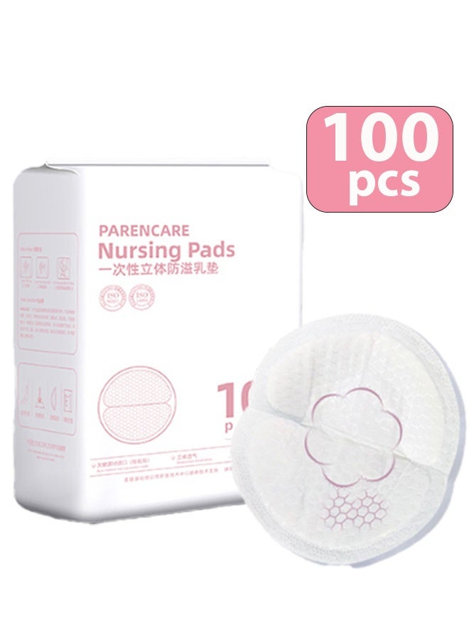 Berma Baby 100 ضمادة صدر للاستخدام مرة واحدة، ضمادات قابلة للتنفس للاستخدام مرة واحدة، تحافظ على الملابس جافة ونظيفة، ضمادات صدر لما بعد الولادة، ملصقات الحلمة، ضمادات صدر سميكة - Image 2