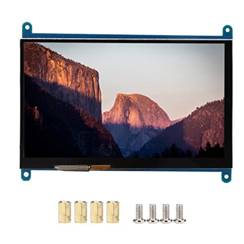 شاشة لمس 7 بوصة لـ RPi 3 Gen، 2 Gen، 1 Gen، 1024x600 Ultra HD للشاشة، شاشة لمس سعوية HDMI لـ // - Image 1