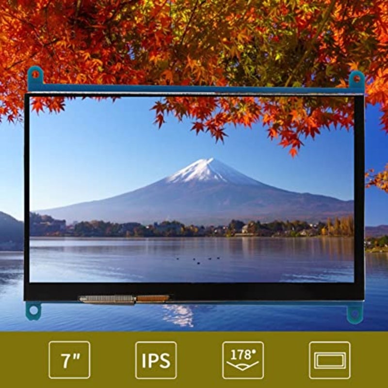 شاشة لمس 7 بوصة لـ RPi 3 Gen، 2 Gen، 1 Gen، 1024x600 Ultra HD للشاشة، شاشة لمس سعوية HDMI لـ // - Image 2