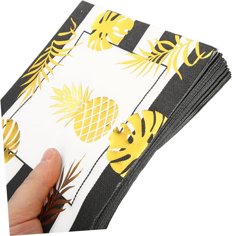 40 قطعة مناديل حفلات معدنية يمكن التخلص منها لتزيين طاولات حفلات الزفاف وأعياد الميلاد - Image 4