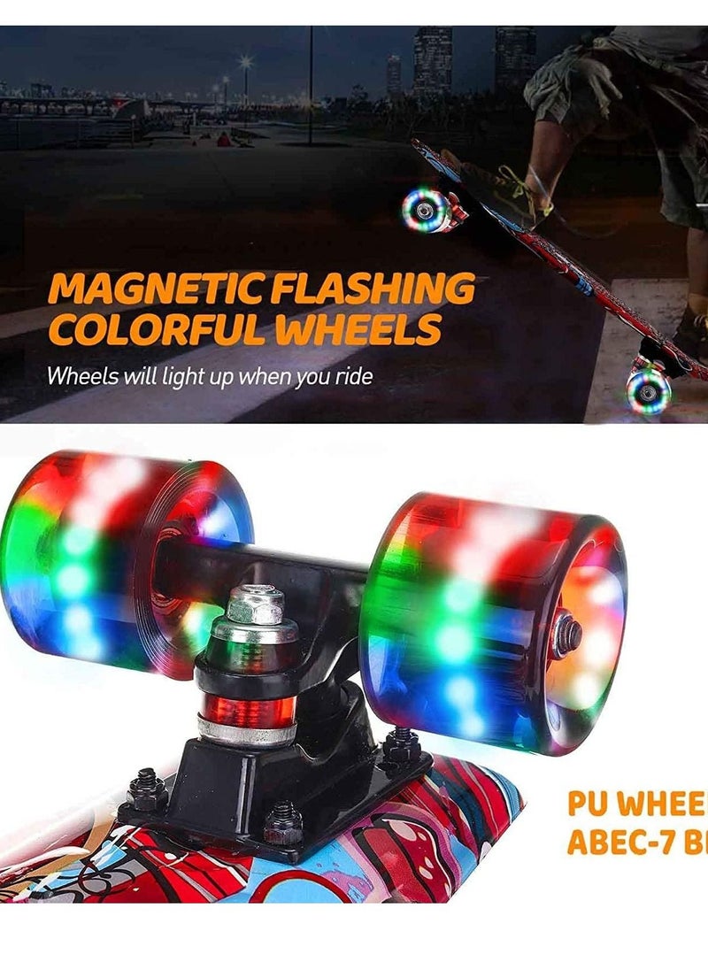 Mini Skateboard with Flashing LED Wheels - pzsku/ZFD0EAE2E1A9ED3A64CB4Z/45/_/1627584630/b208ee33-a387-434e-a7e8-88f9232187fb