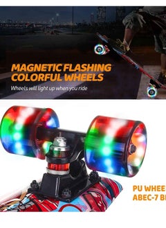 Rock Pow Mini Skateboard with Flashing LED Wheels  - Image 3
