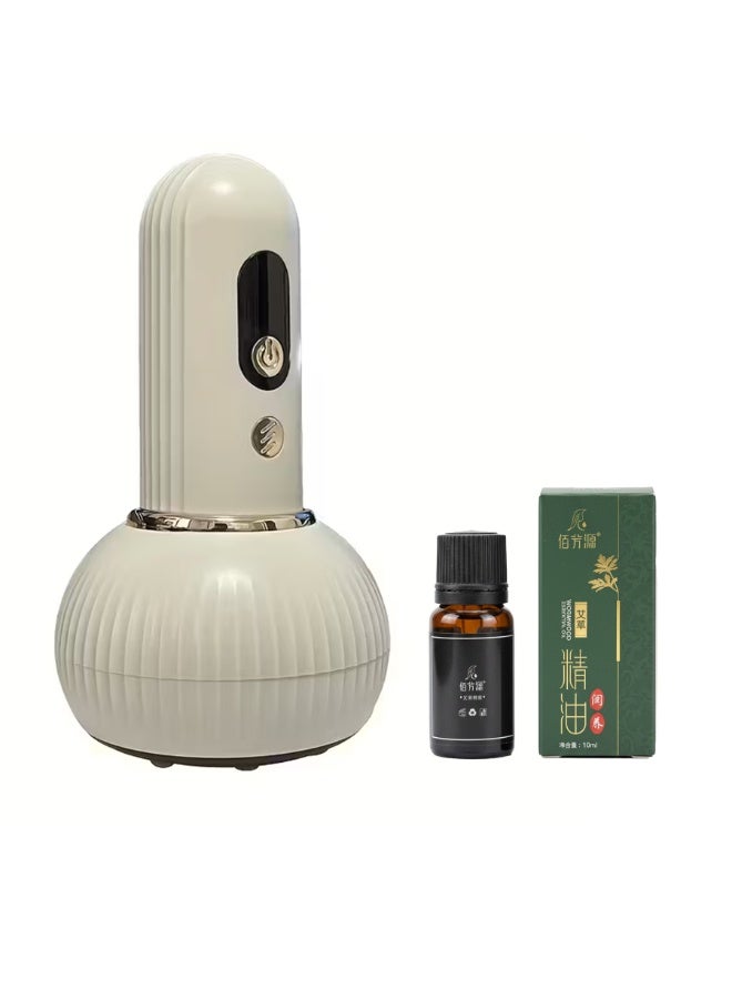 Smart Electric Vacuum Suction Massager with Heat and Gua Sha , 9-Level Cupping Therapy Device with Vibration & Red Light, Includes Wormwood Essential Oil for Enhanced Massage Experience - Image 1