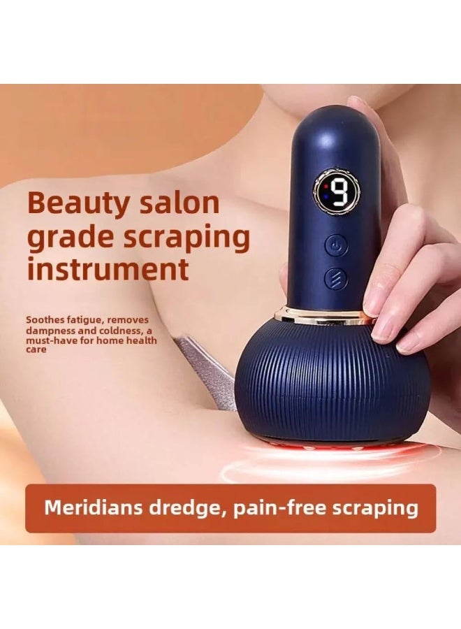 Smart Electric Vacuum Suction Massager with Heat and Gua Sha , 9-Level Cupping Therapy Device with Vibration & Red Light, Includes Wormwood Essential Oil for Enhanced Massage Experience - Image 4