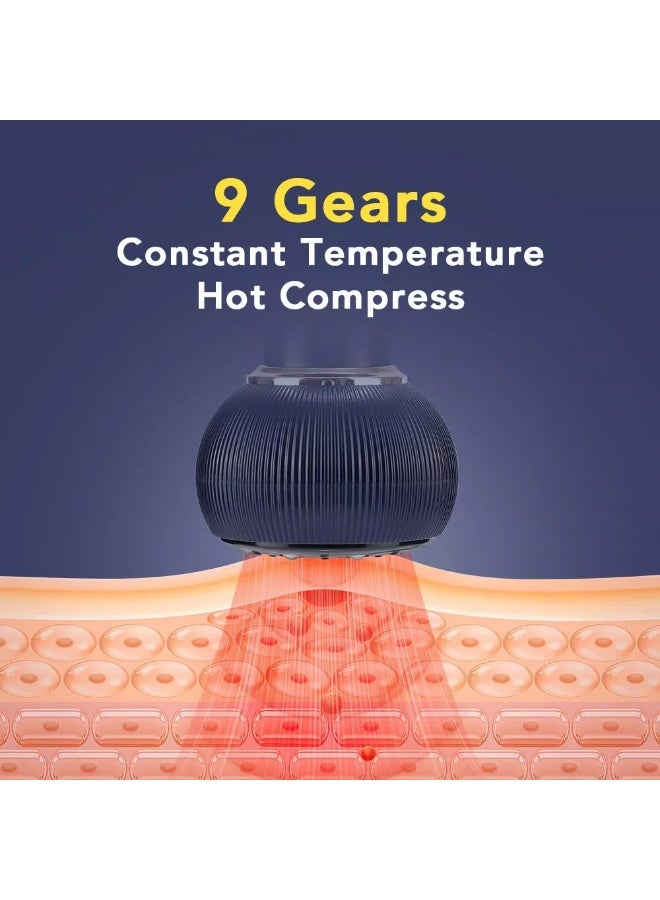 Smart Electric Vacuum Suction Massager with Heat and Gua Sha , 9-Level Cupping Therapy Device with Vibration & Red Light, Includes Wormwood Essential Oil for Enhanced Massage Experience - Image 5